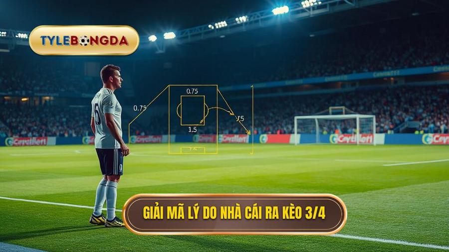 Tại sao nhà cái lại đưa ra Kèo chấp 3/4 (0.75)?